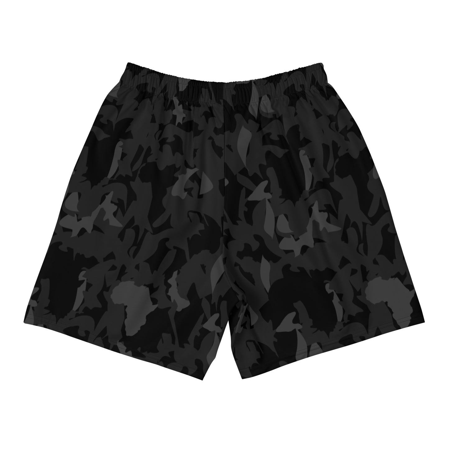 AfriBix Camo Noir Men's Recycled Athletic Shorts - Black