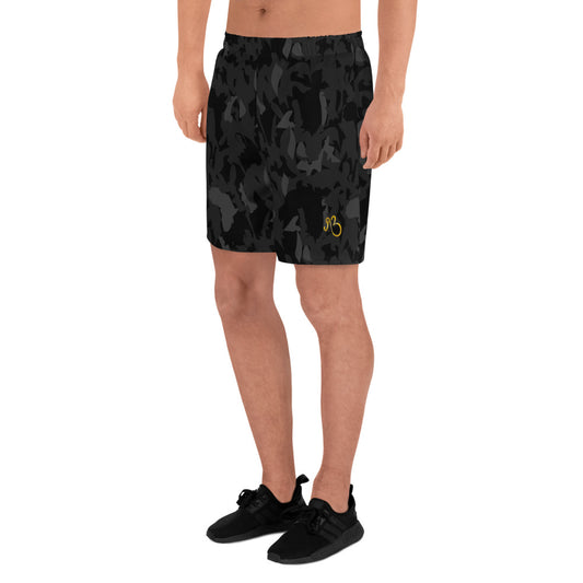 AfriBix Camo Noir Men's Recycled Athletic Shorts - Black