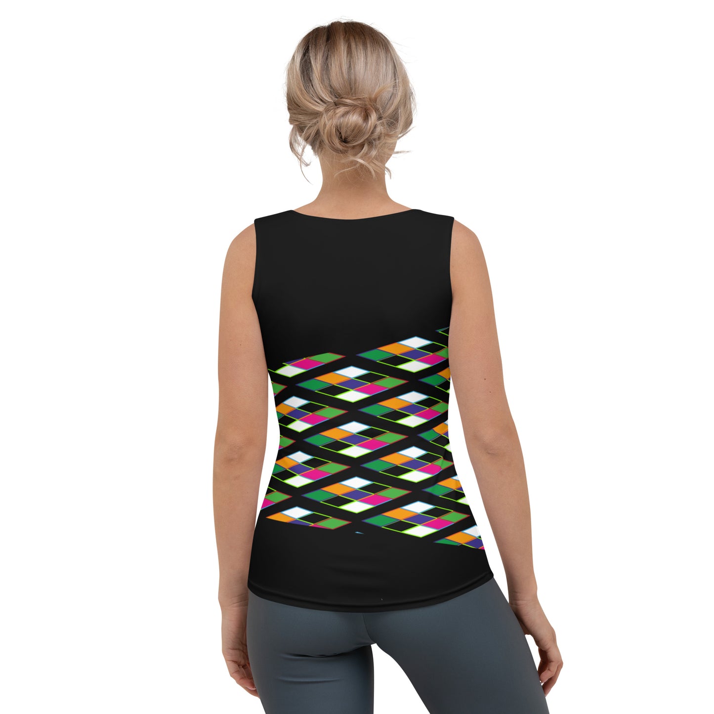 AfriBix Heritage Print Tank Top - Black