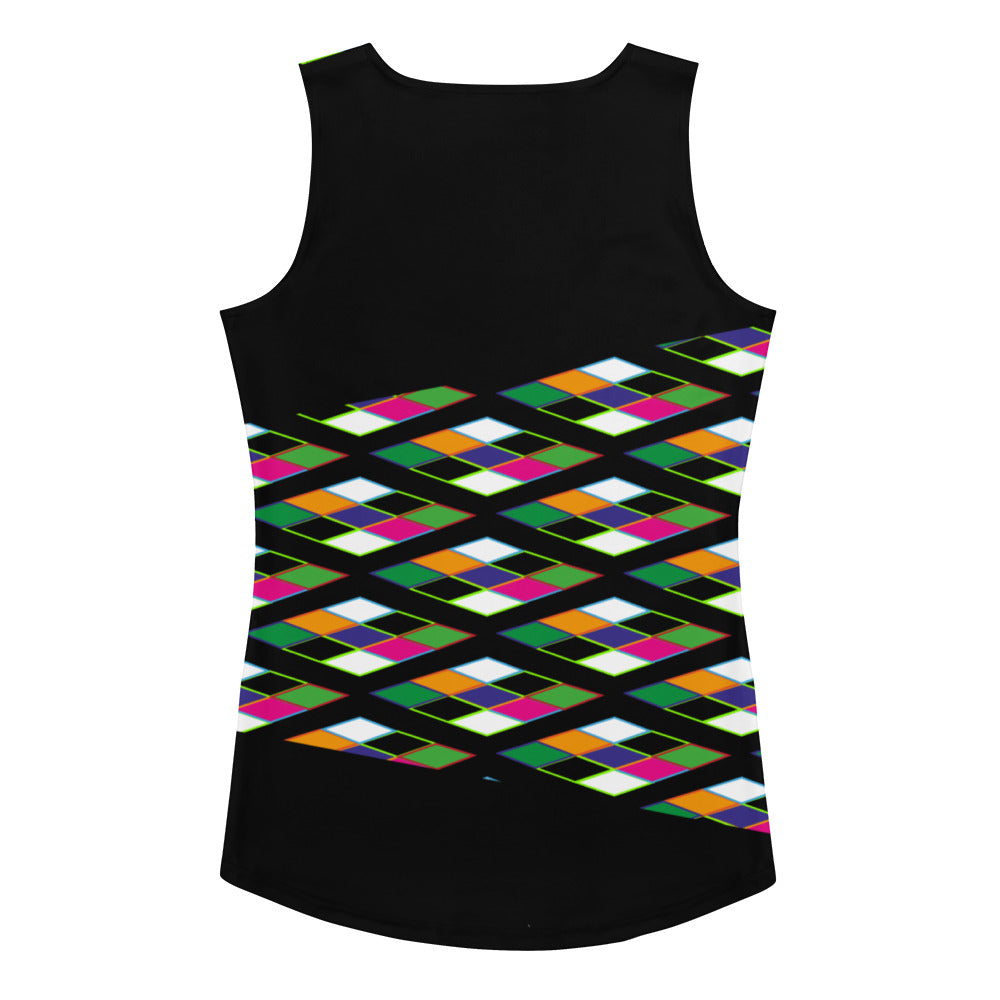 AfriBix Heritage Print Tank Top - Black