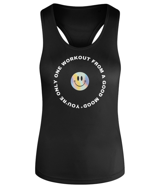 Workout Quote Women's Racerback Tank Top Vest