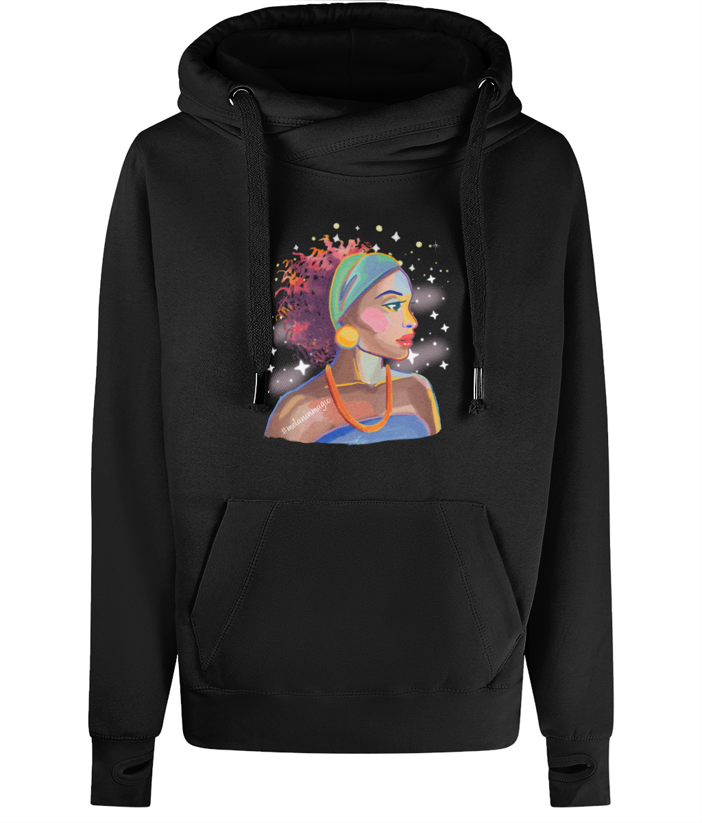 Unisex Art Cross Neck Hoodie