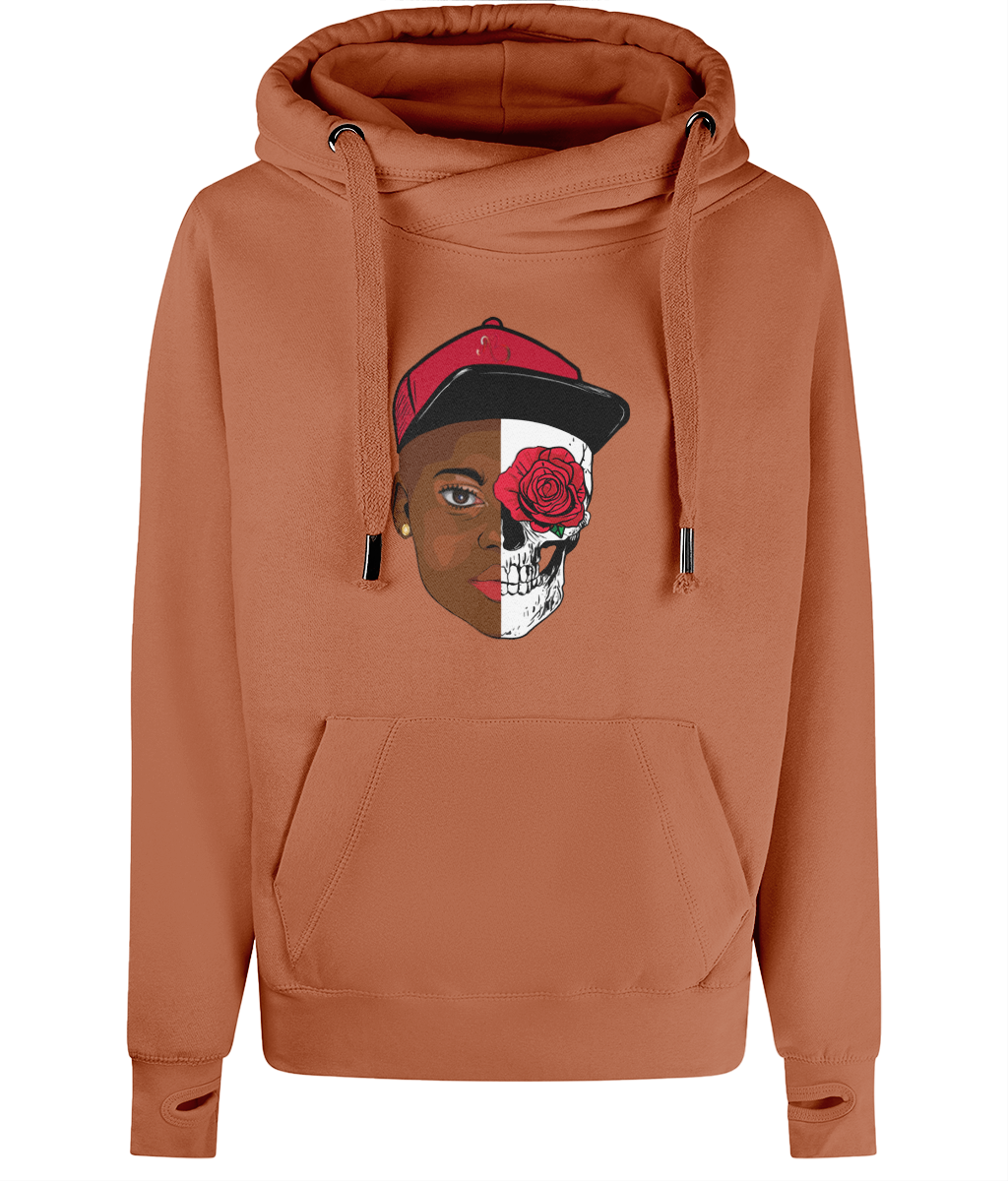 HUMAN Unisex Cross Neck Hoodie