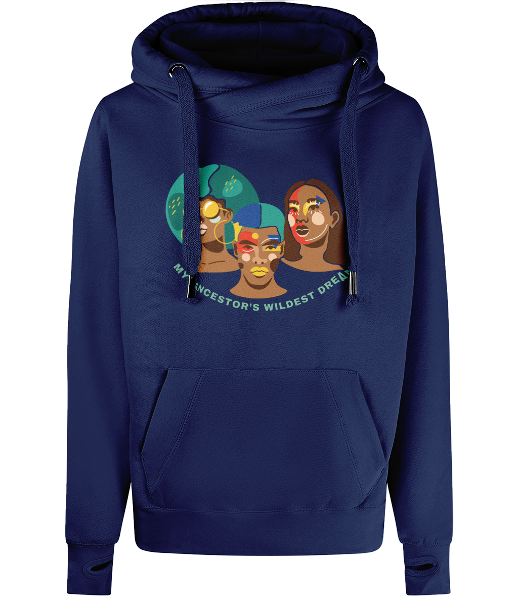 Unisex Art Quote Cross Neck Hoodie