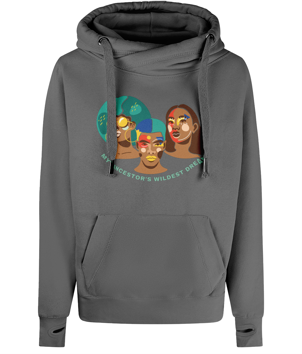 Unisex Art Quote Cross Neck Hoodie