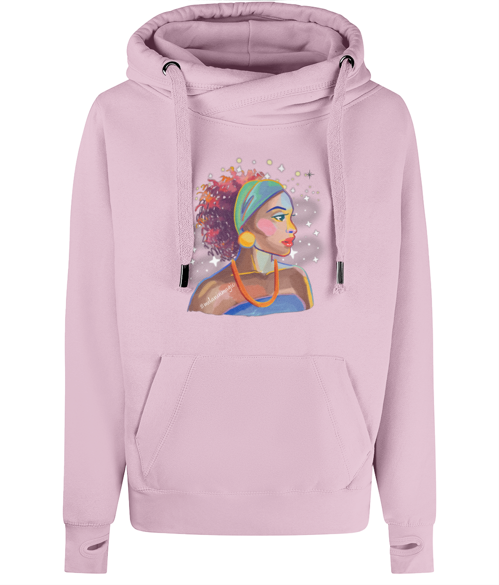 Unisex Art Cross Neck Hoodie