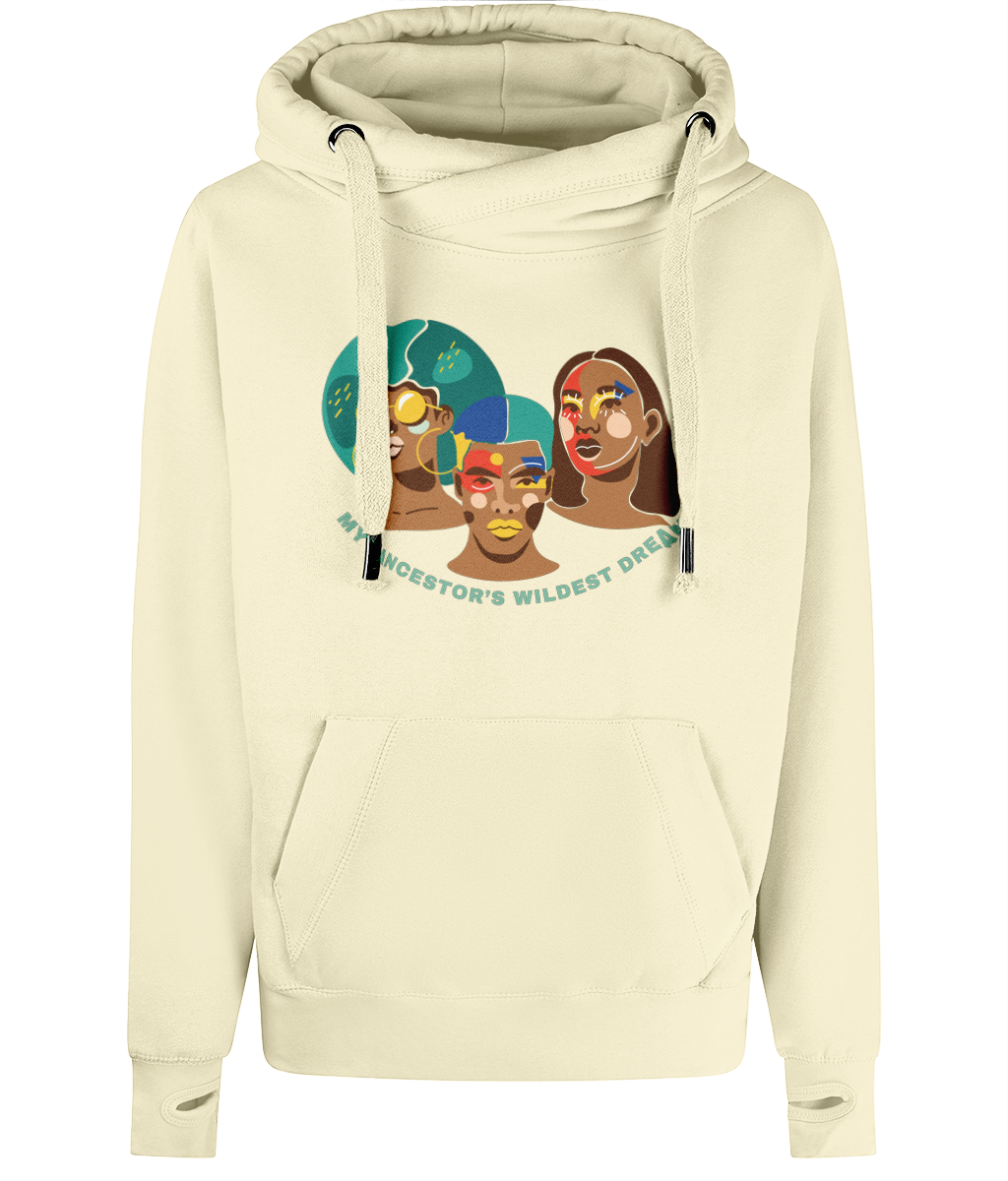 Unisex Art Quote Cross Neck Hoodie