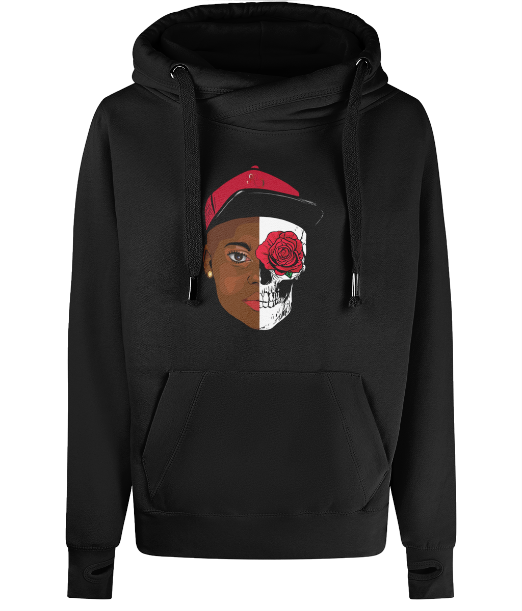 HUMAN Unisex Cross Neck Hoodie