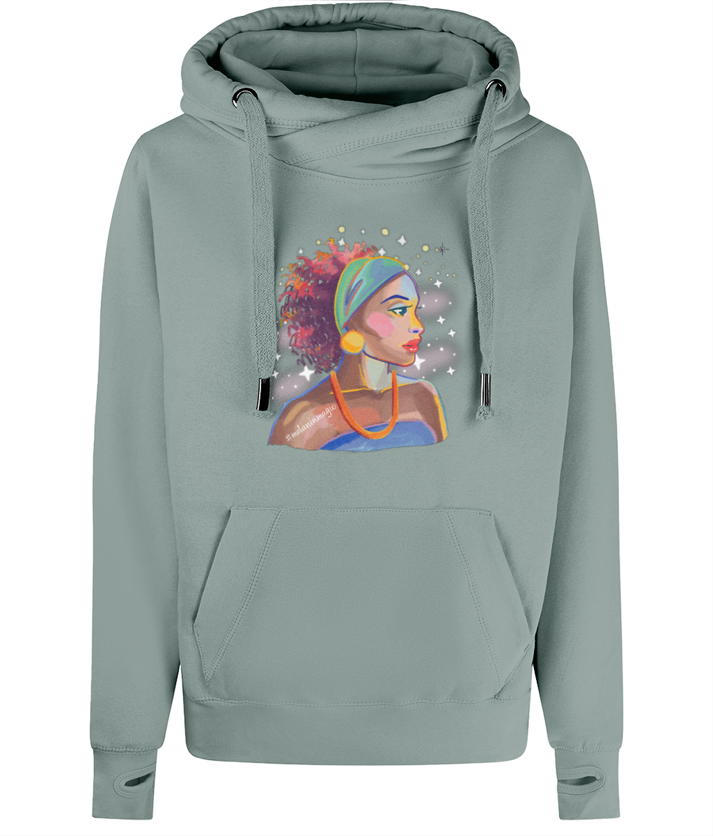 Unisex Art Cross Neck Hoodie