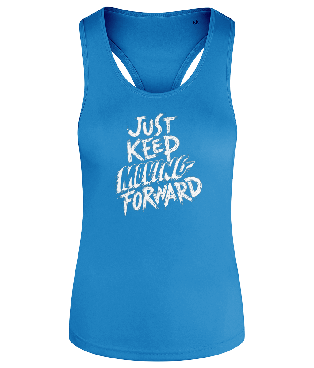 Gym Quote Women's Racerback Tank Top Vest - Keep Moving