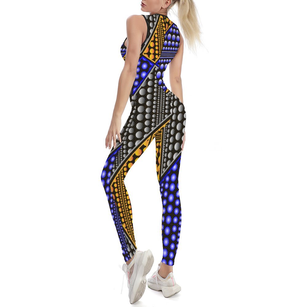 AfriBix Ankara Afroinspired Yoga Jumpsuit