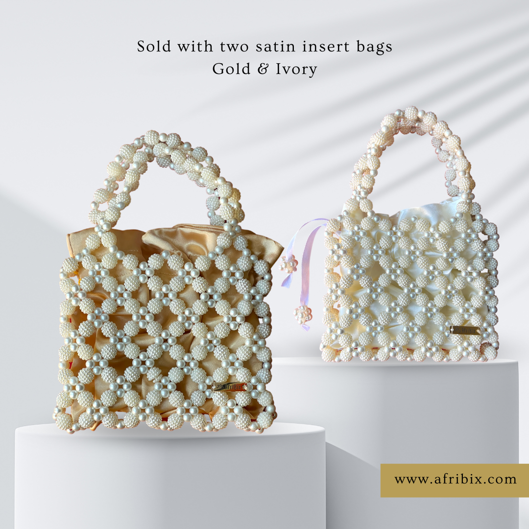 Ivory Cream Pearl Limited Edition Hand Bag