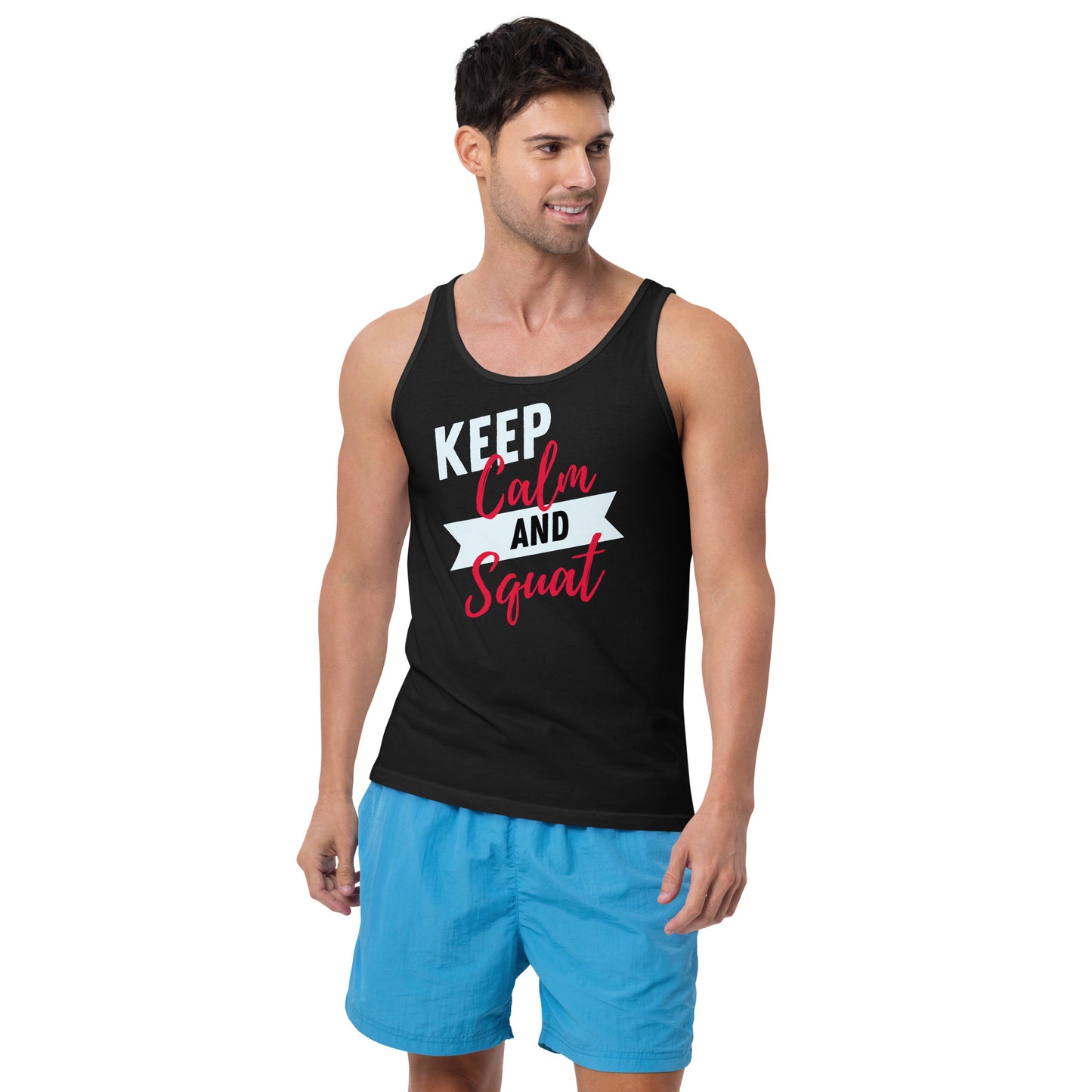 Squat Gym Quote Unisex Tank Top