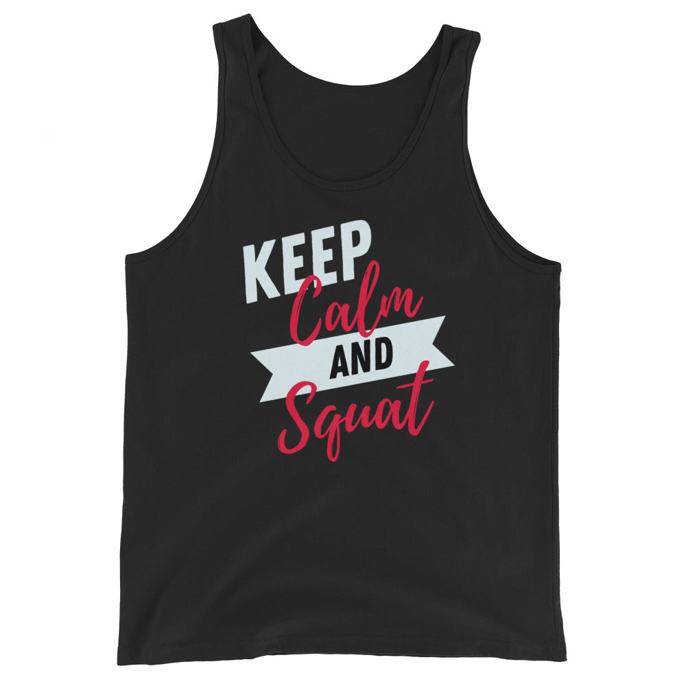 Squat Gym Quote Unisex Tank Top