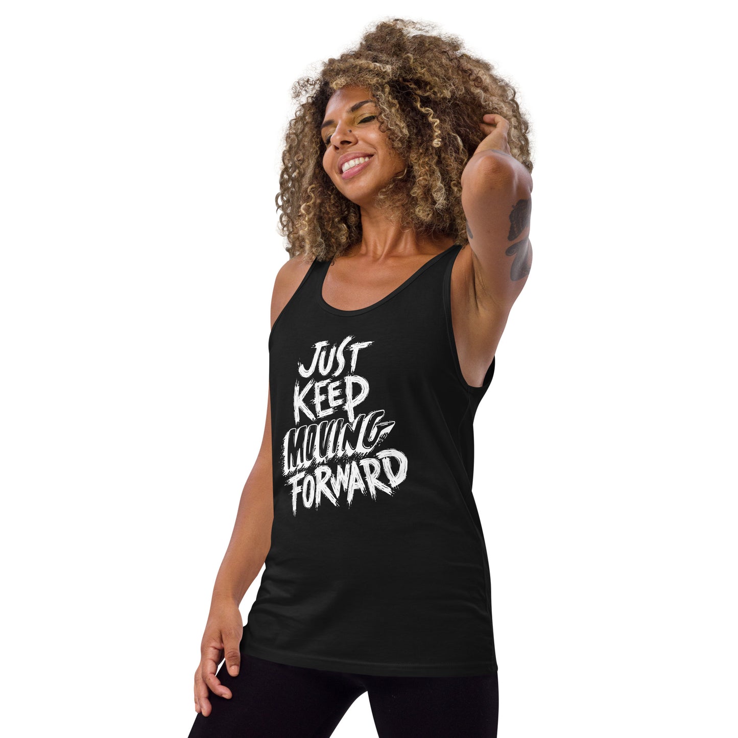 Gym Quote Unisex Tank Top - Keep Moving