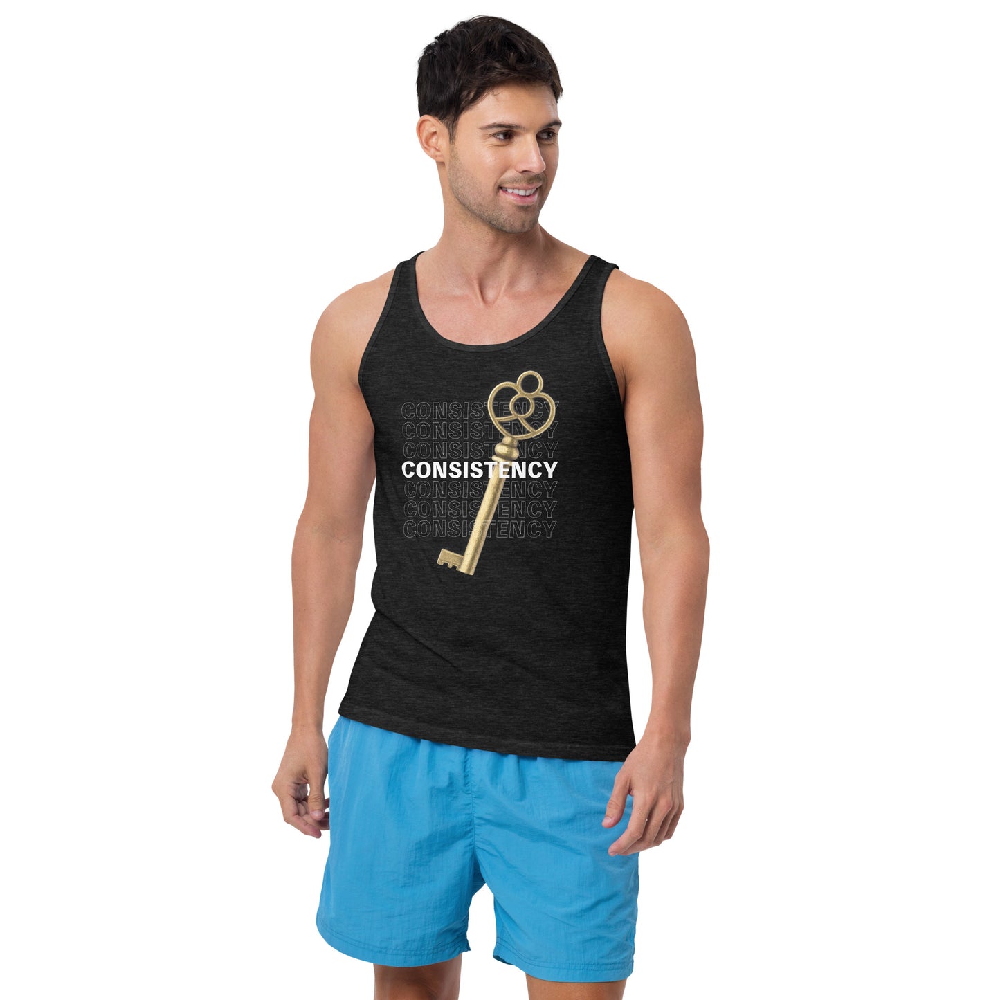 Consistency is Key Unisex Gym Tank Top