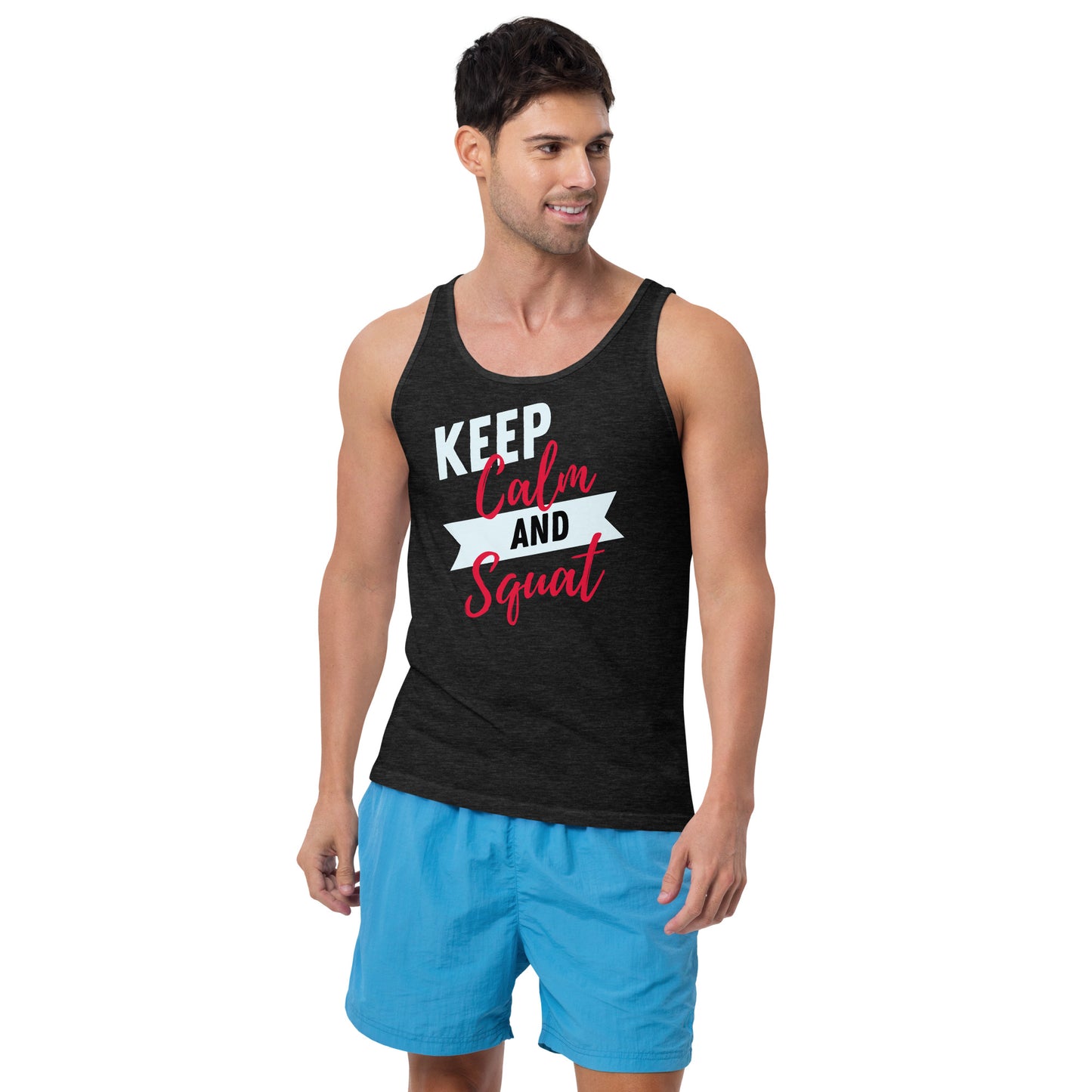 Squat Gym Quote Unisex Tank Top