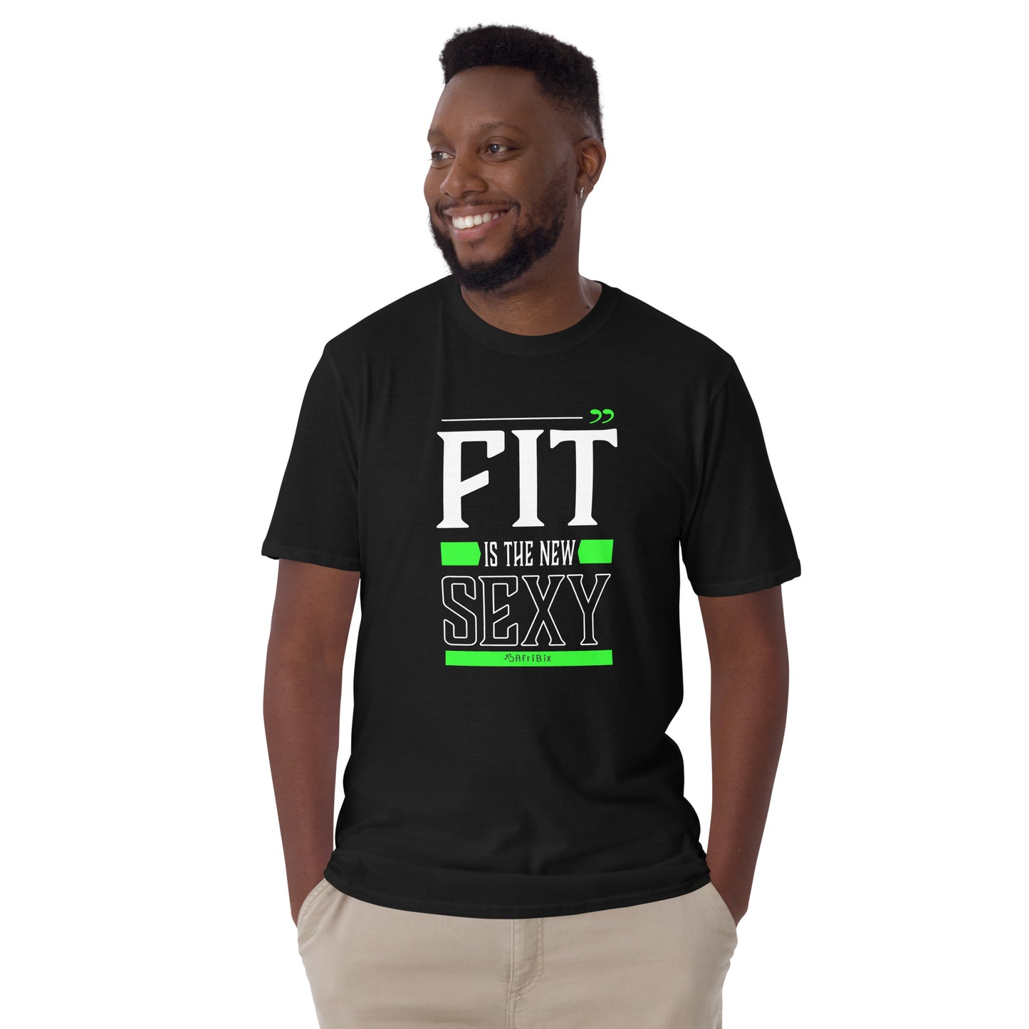 Slogan Word Art Short-Sleeve Unisex T-Shirt - Fit is the New Sexy