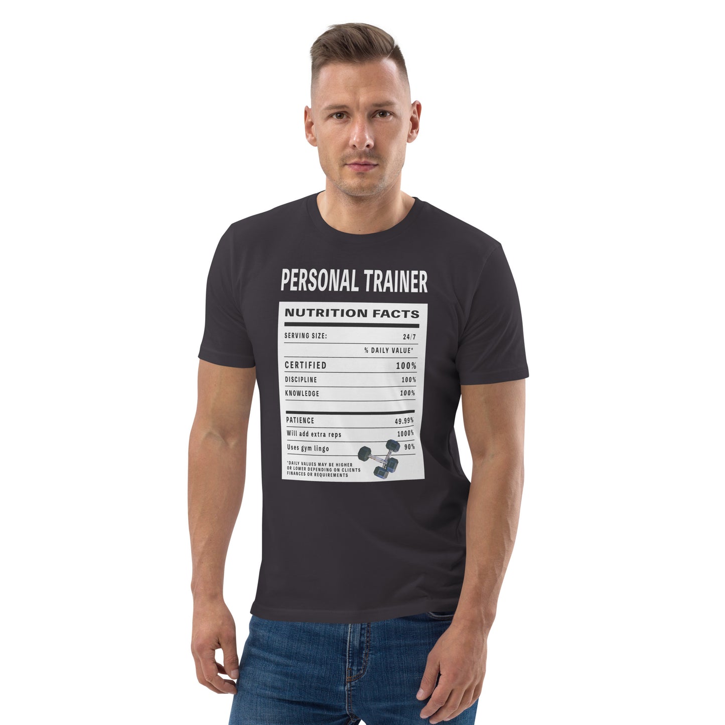 Personal Trainer Facts Unisex organic cotton t-shirt