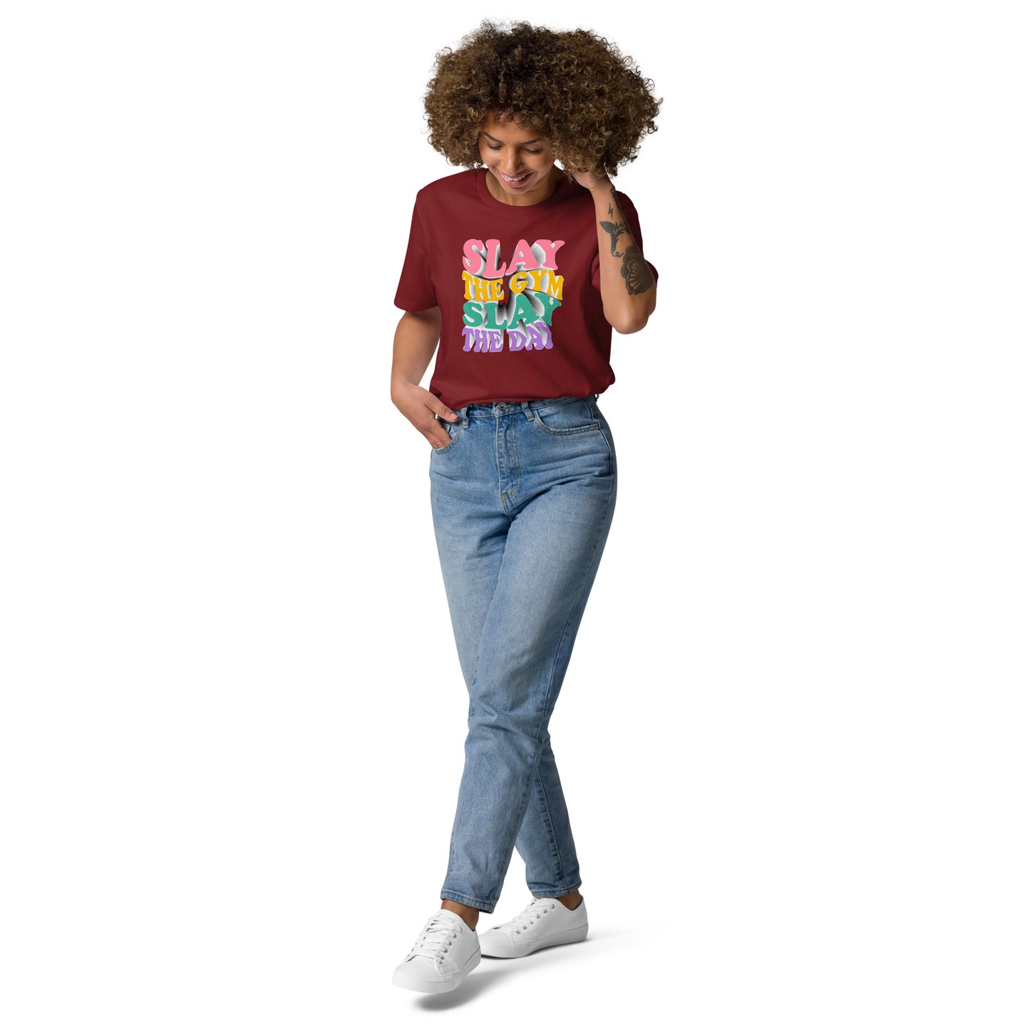 Slay the Day Slay The Gym Unisex organic cotton t-shirt