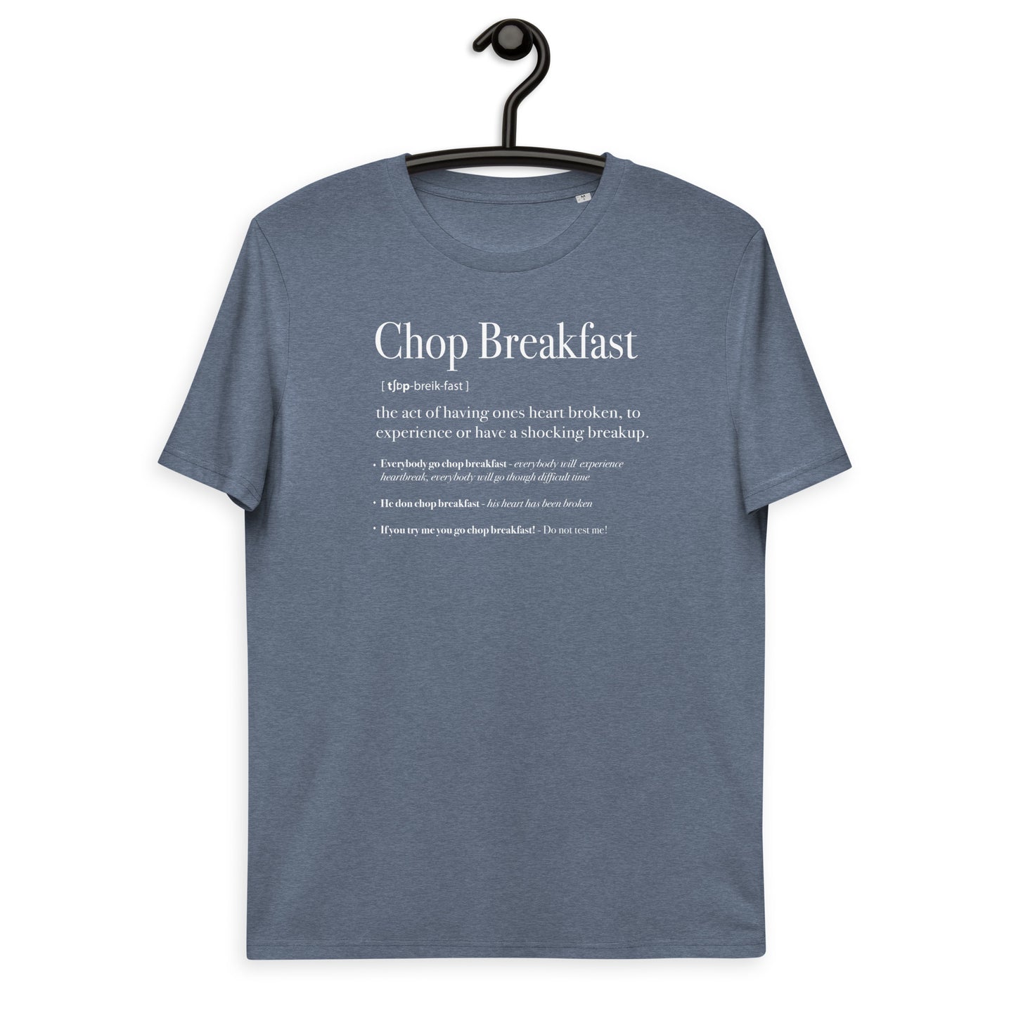 Chop Breakfast Unisex organic cotton definition t-shirt