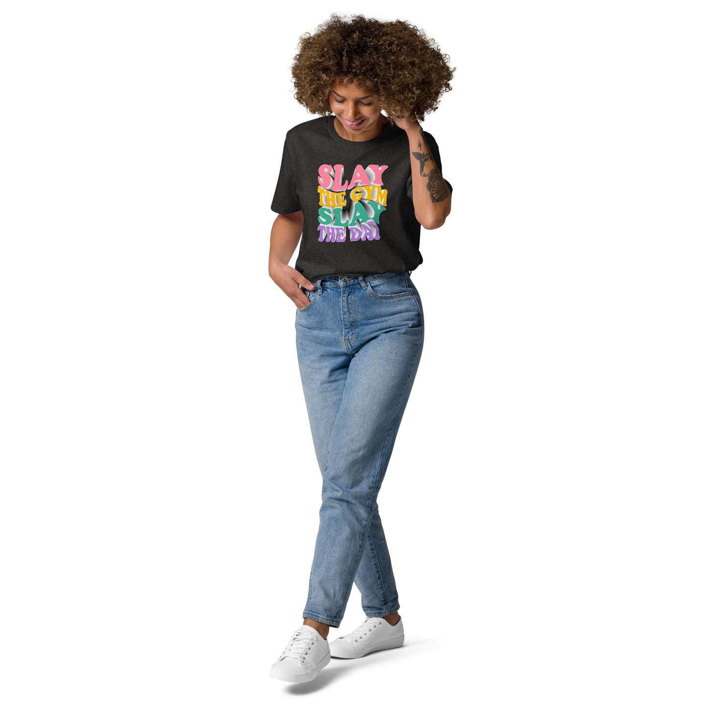 Slay the Day Slay The Gym Unisex organic cotton t-shirt
