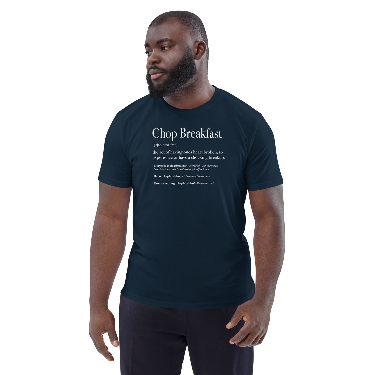 Chop Breakfast Unisex organic cotton definition t-shirt