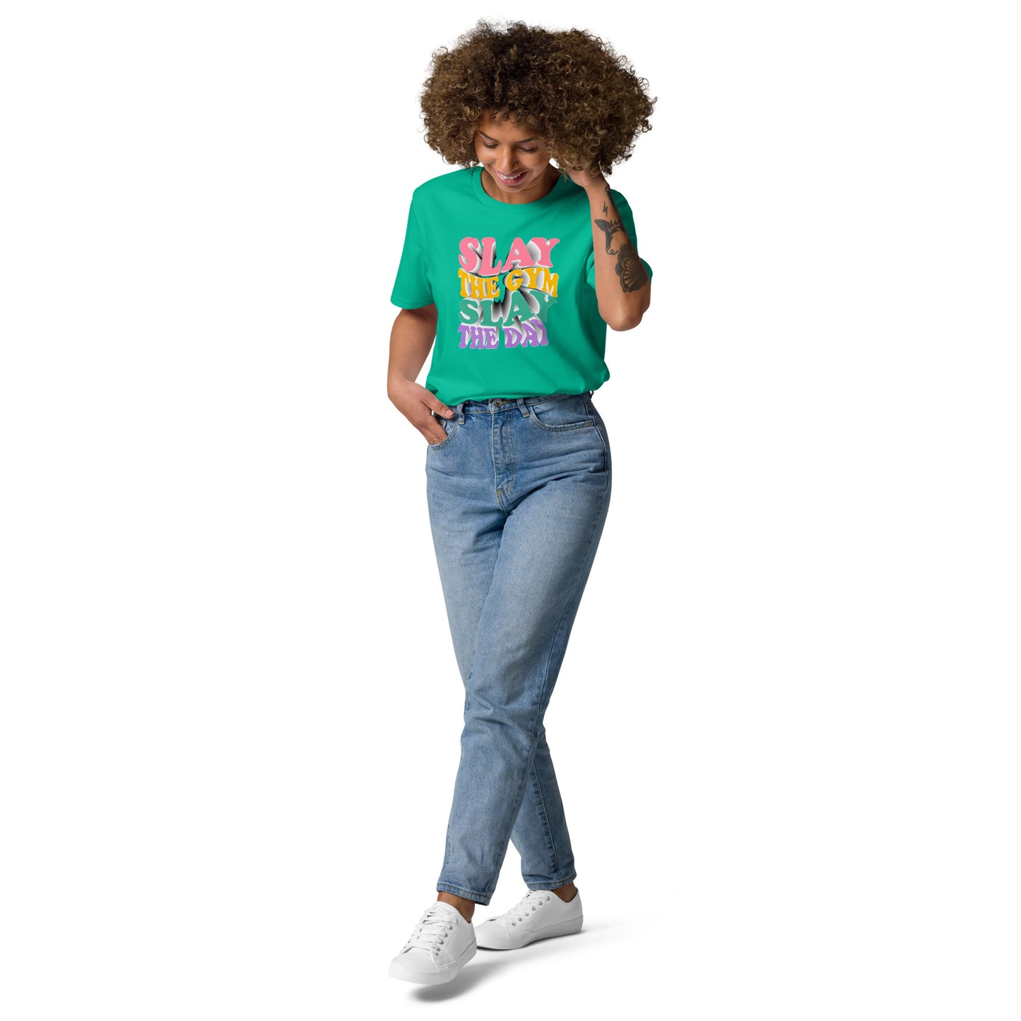 Slay the Day Slay The Gym Unisex organic cotton t-shirt