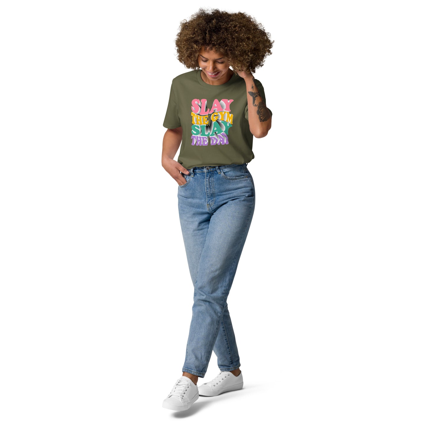 Slay the Day Slay The Gym Unisex organic cotton t-shirt