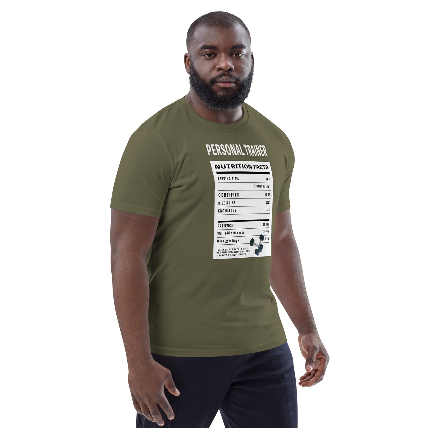 Personal Trainer Facts Unisex organic cotton t-shirt