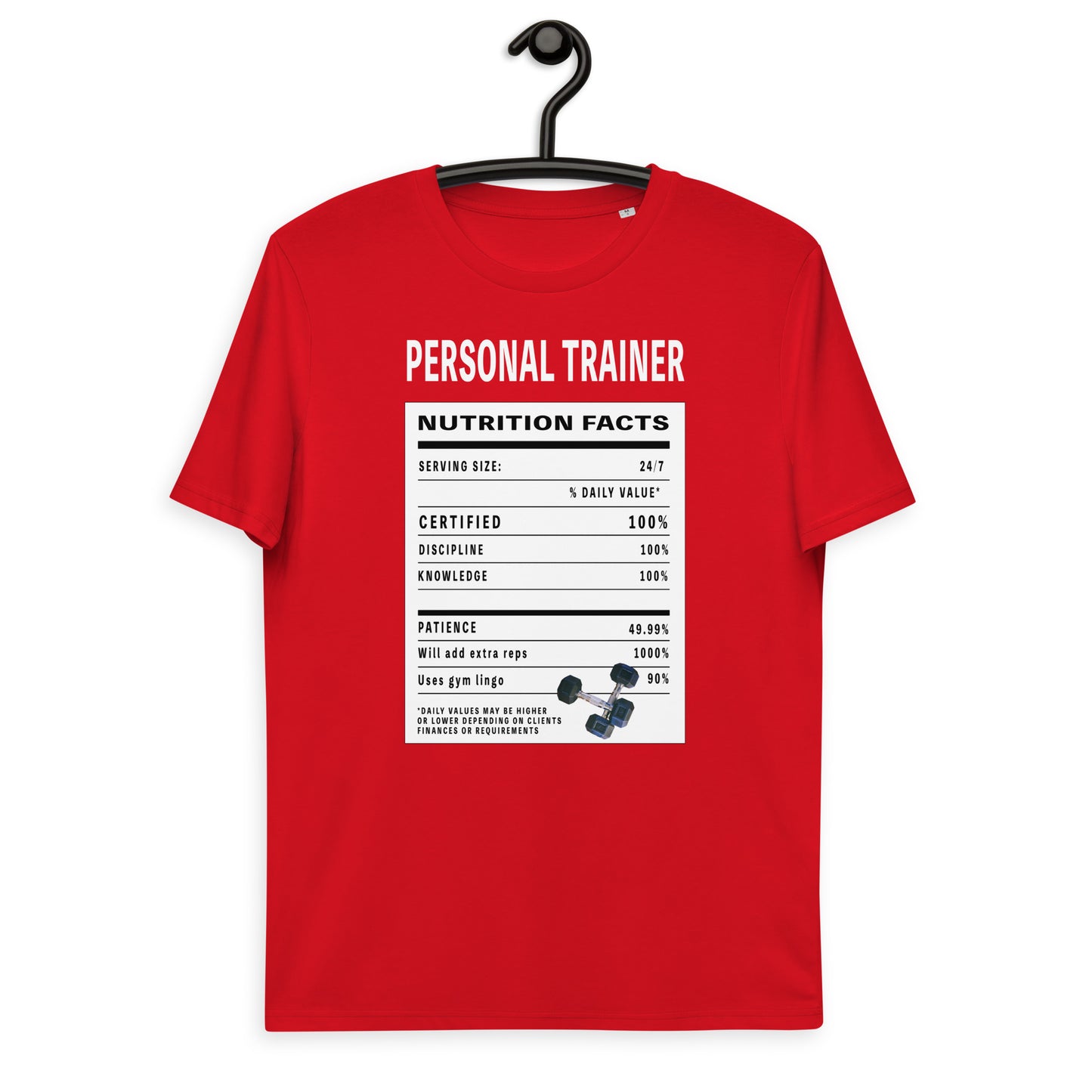 Personal Trainer Facts Unisex organic cotton t-shirt
