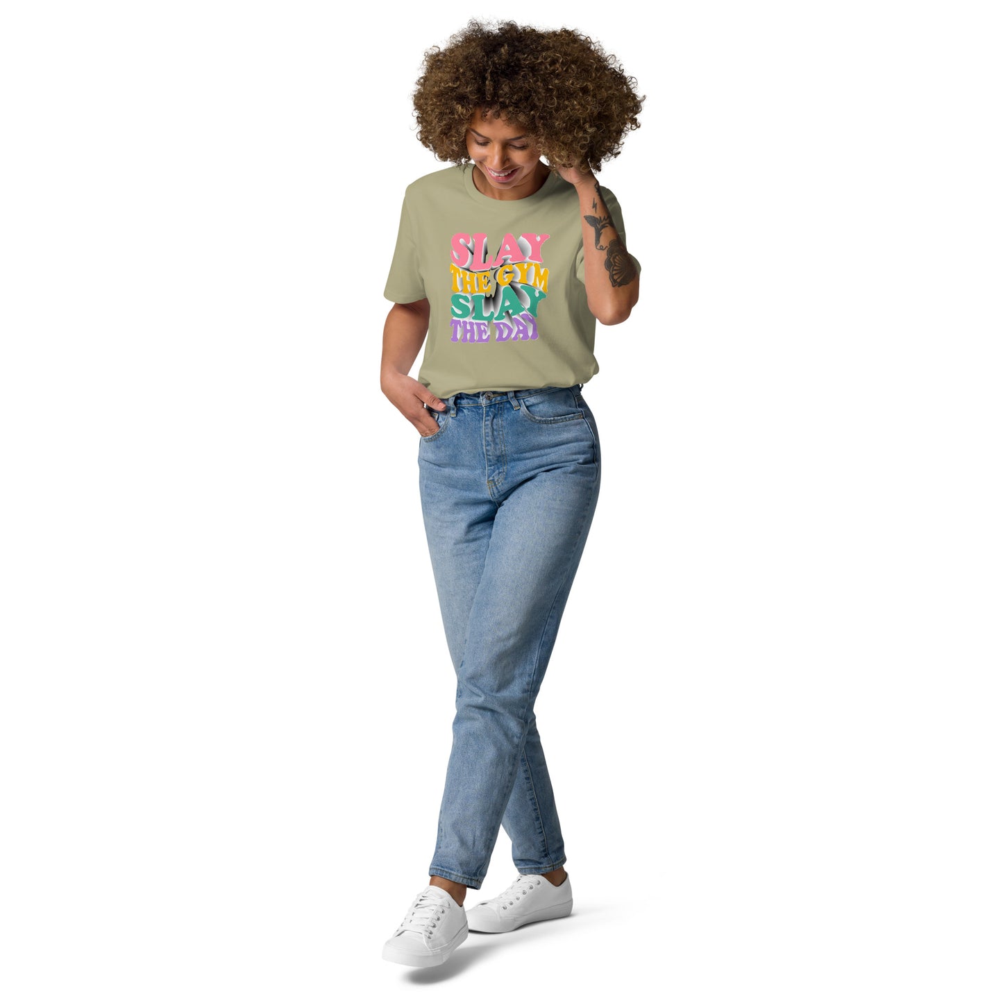 Slay the Day Slay The Gym Unisex organic cotton t-shirt