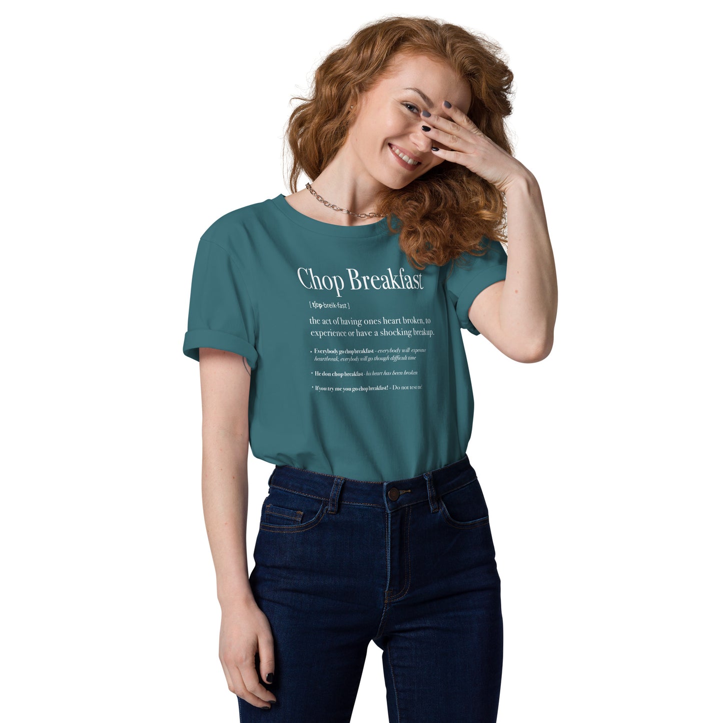 Chop Breakfast Unisex organic cotton definition t-shirt