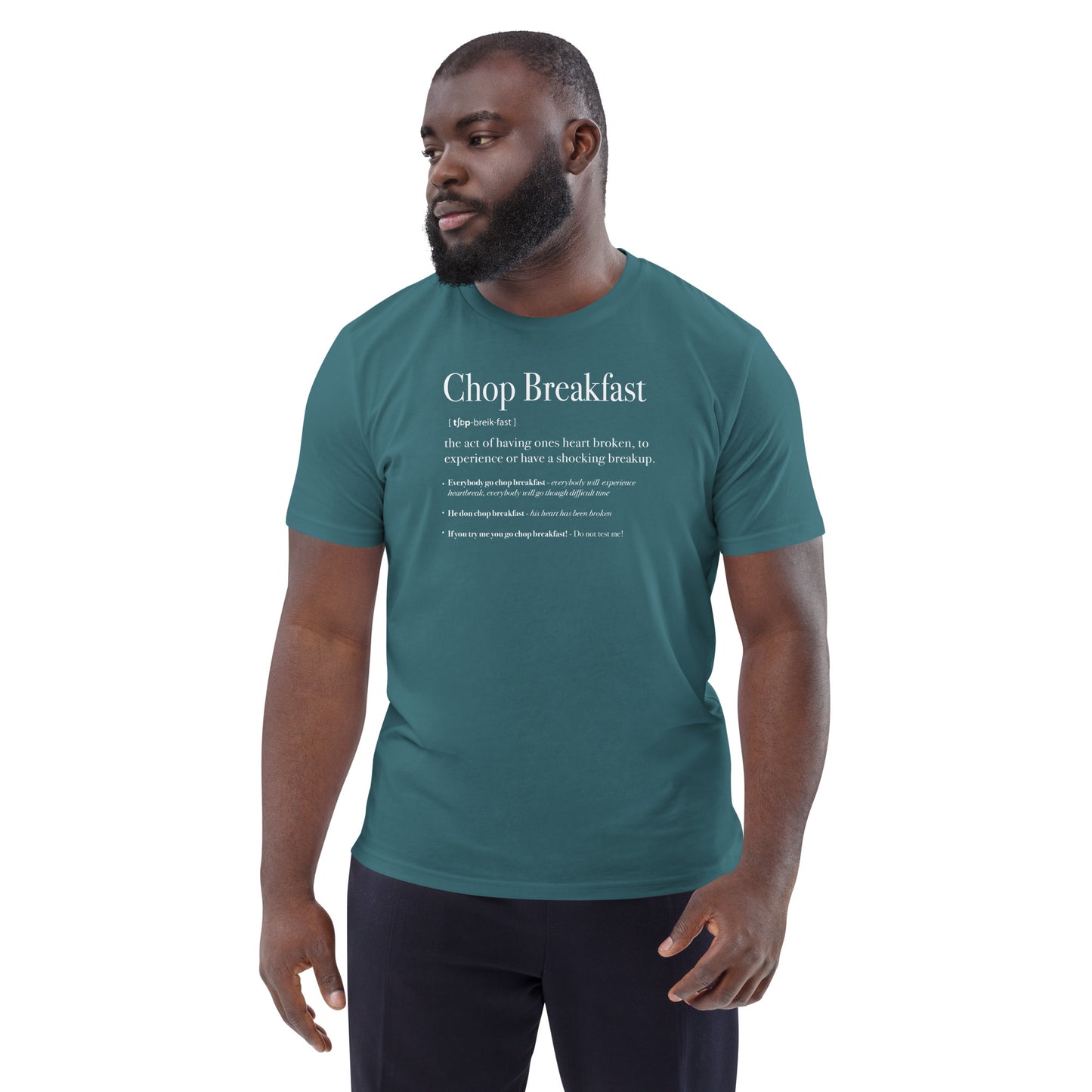 Chop Breakfast Unisex organic cotton definition t-shirt
