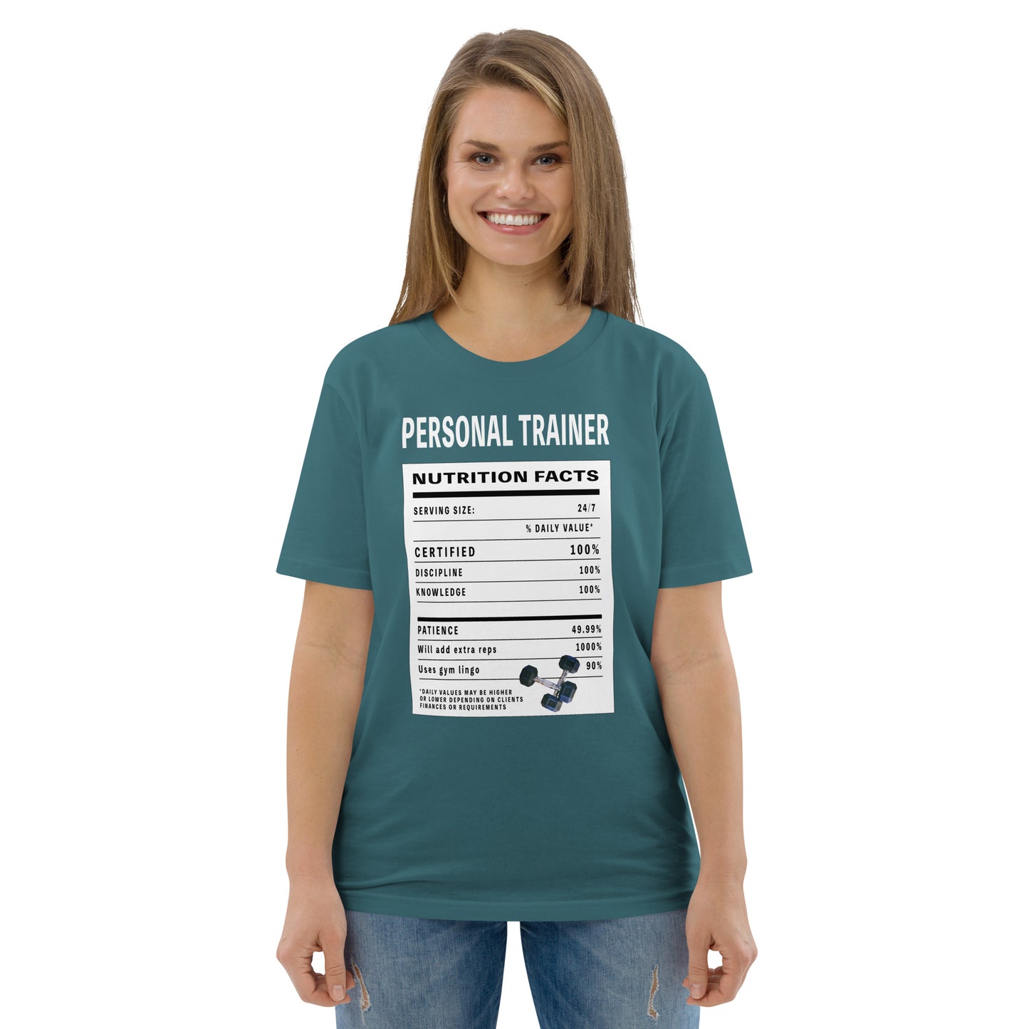 Personal Trainer Facts Unisex organic cotton t-shirt