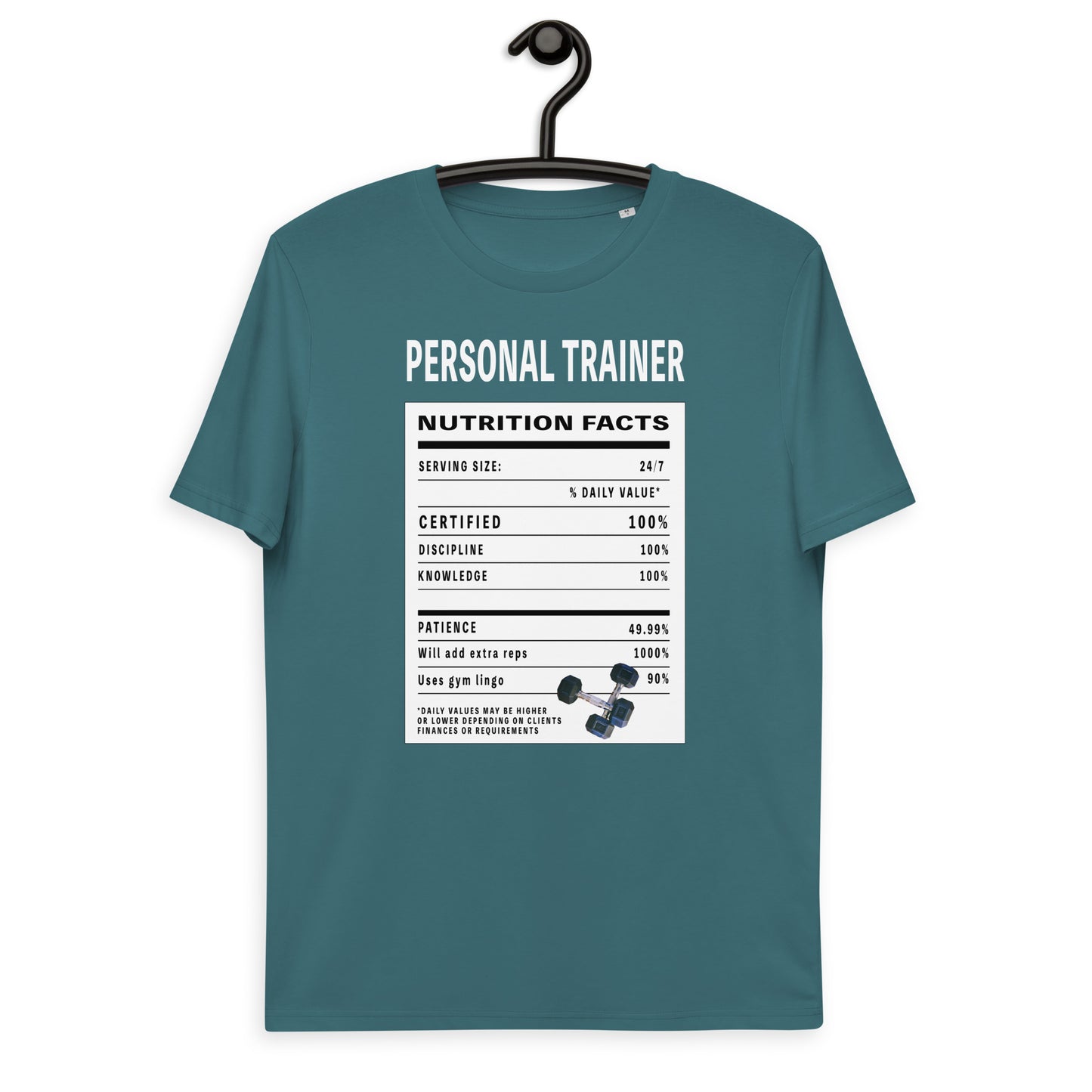 Personal Trainer Facts Unisex organic cotton t-shirt