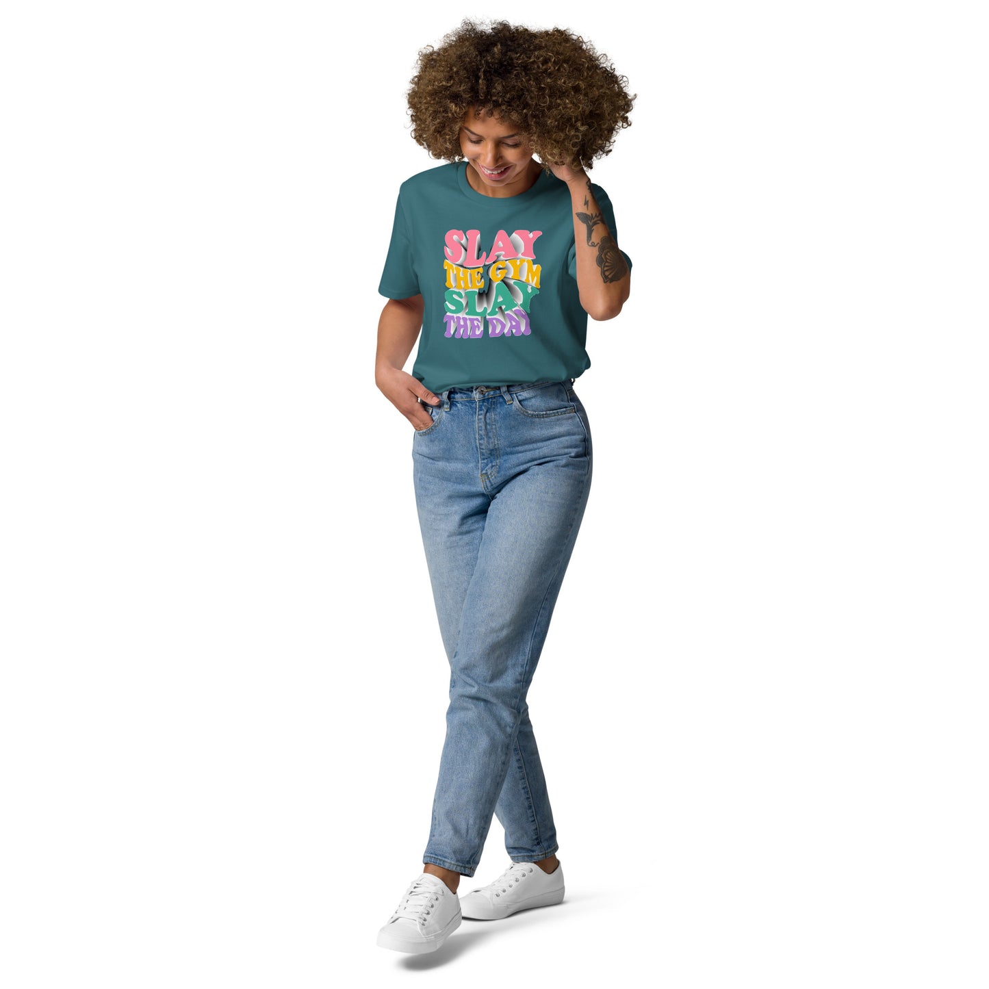 Slay the Day Slay The Gym Unisex organic cotton t-shirt