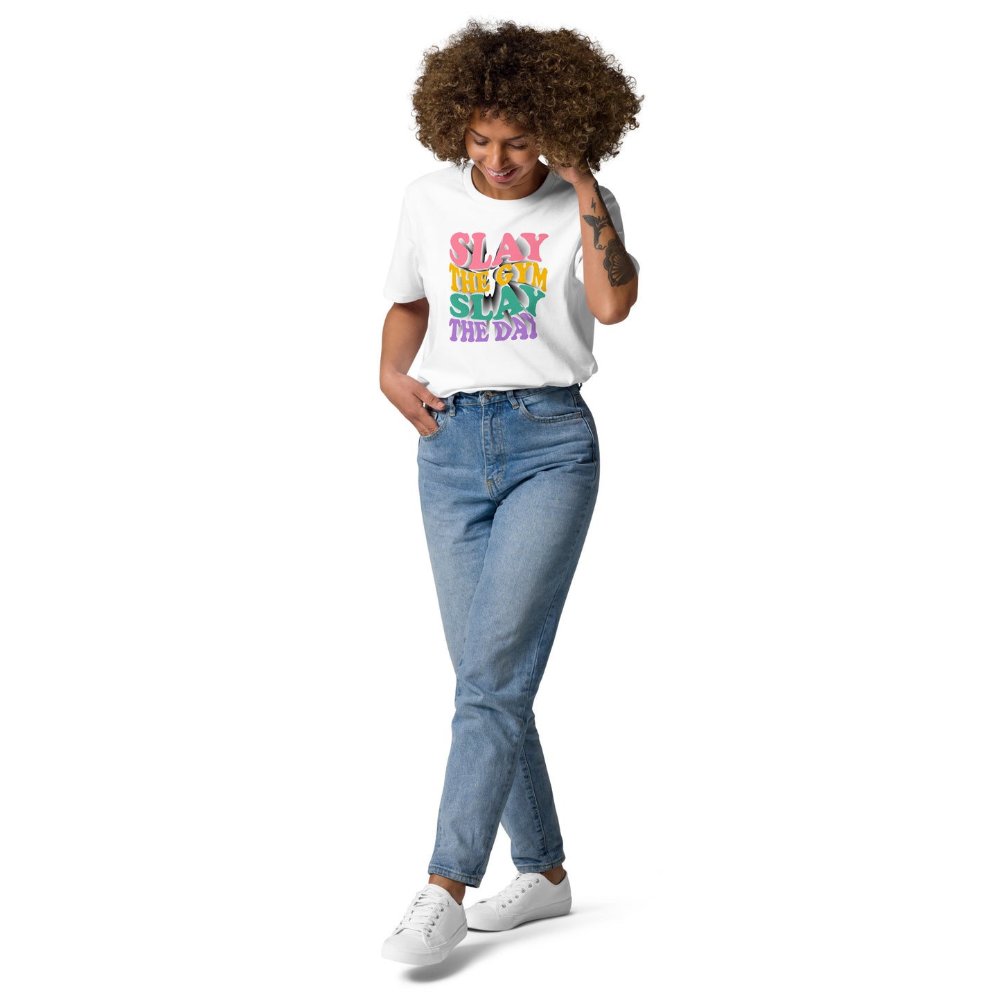Slay the Day Slay The Gym Unisex organic cotton t-shirt
