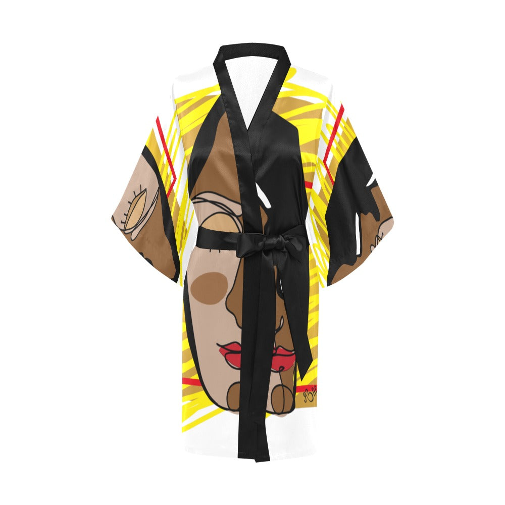 Serenity Art White Kimono House Robe