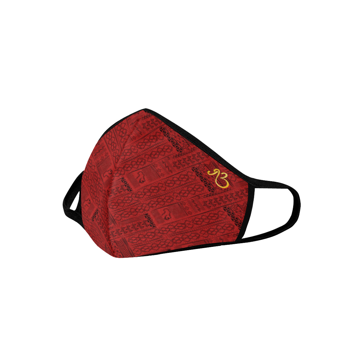 Tribal Print Cotton Fabric Face Mask with filter slot (30 Filters Included) - Non-medical use