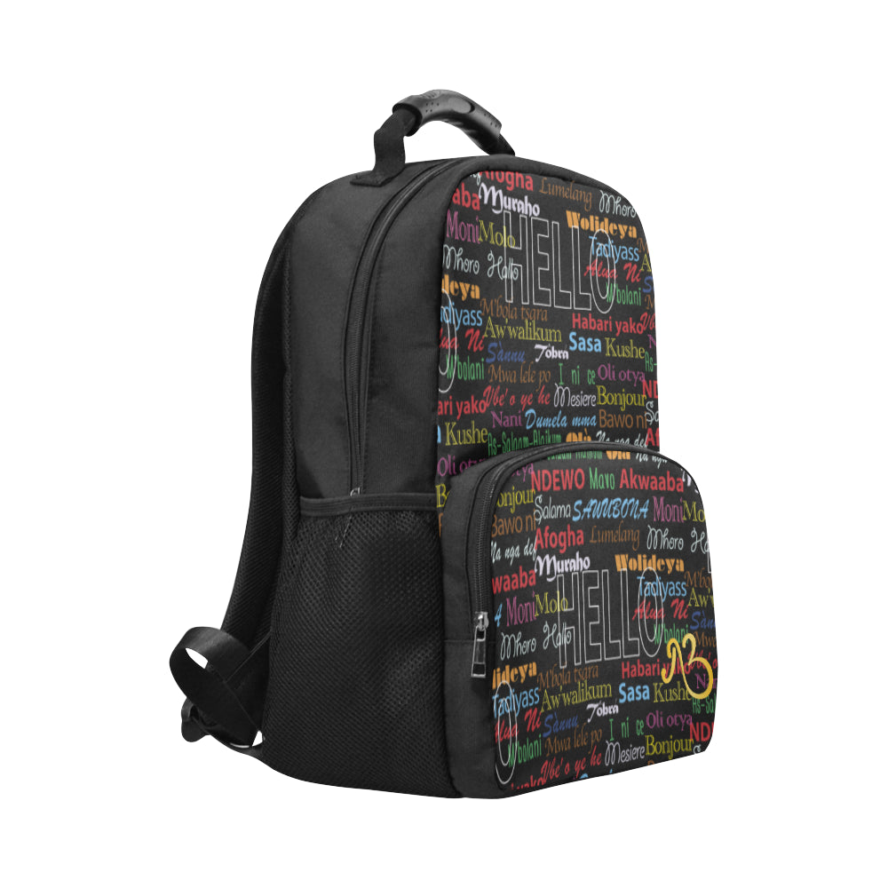 AfriBix Hello Print Classic Backpack