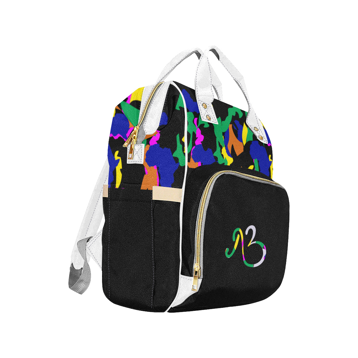AfriBix Camo Print Multi-Function Backpack