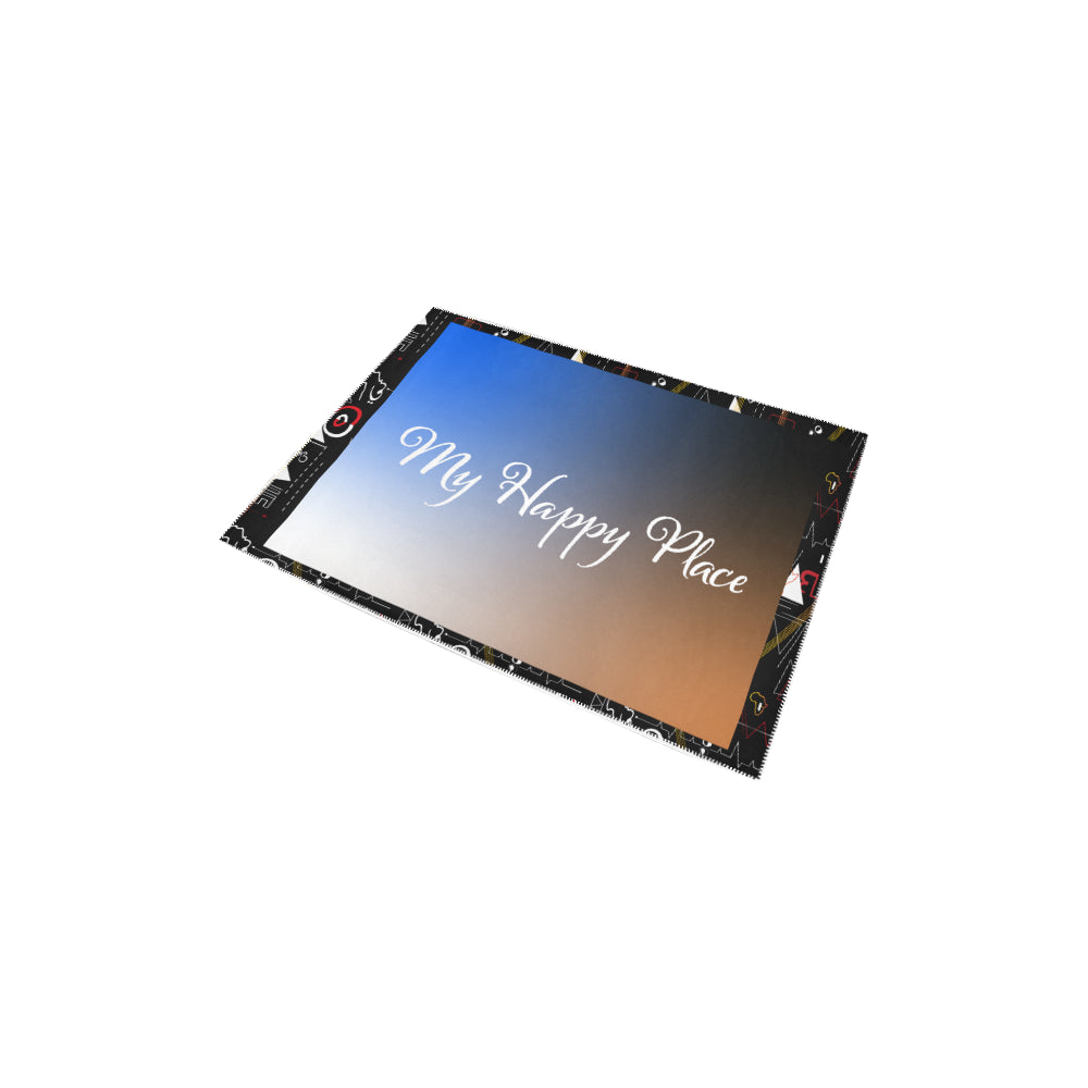 'My Happy Place' Galaxy Accent Area Rug