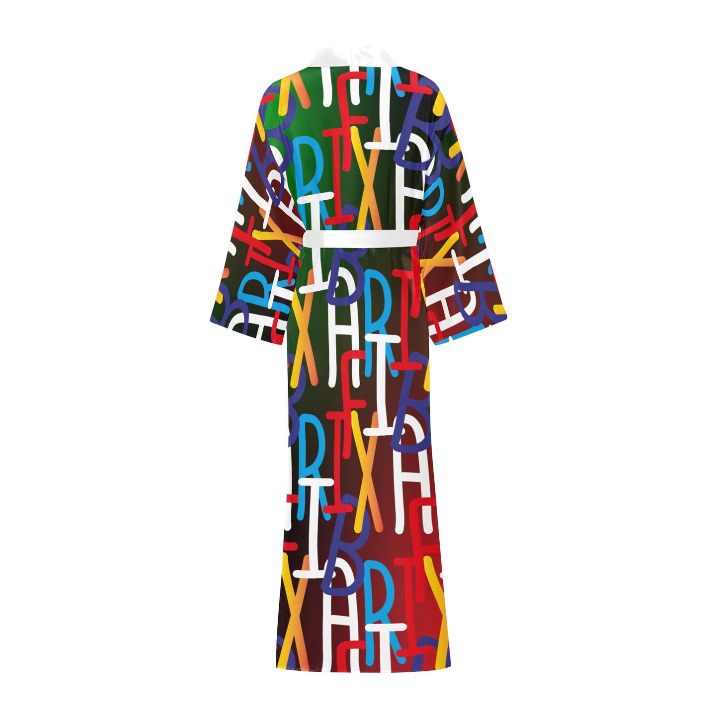 Colourful Cover up Women's Kimono Silky Robe AfriBix Collage