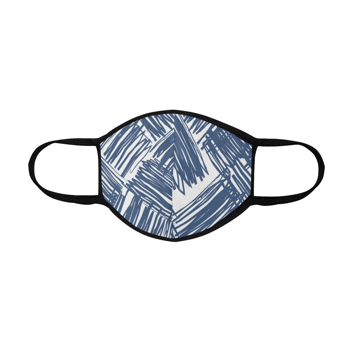 Scribble Art Cotton Fabric Face Mask with filter slots (30 Filters Included) - Non-medical use