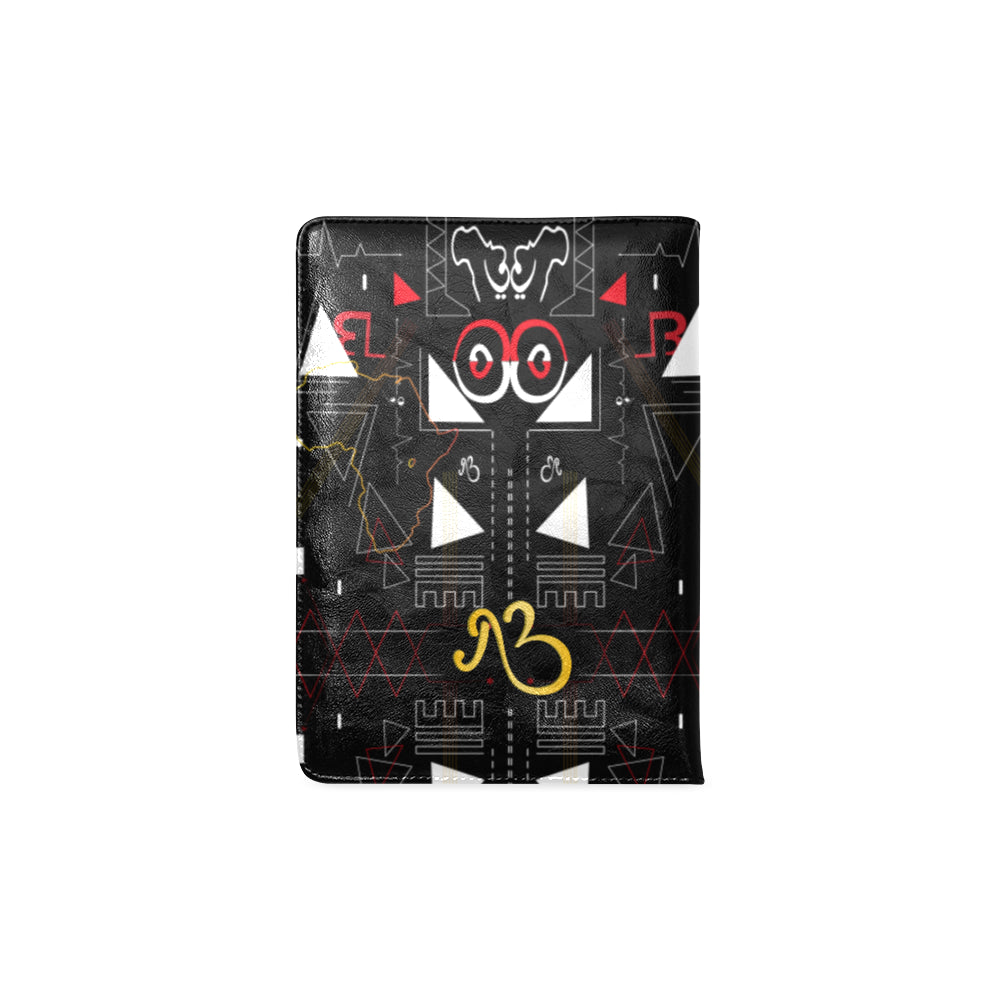 AfriBix Linear Print A5 Leatherette Notebook