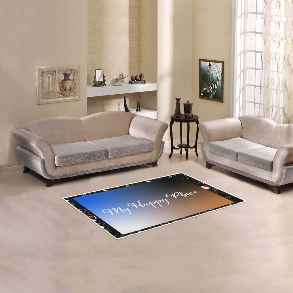 'My Happy Place' Galaxy Accent Area Rug