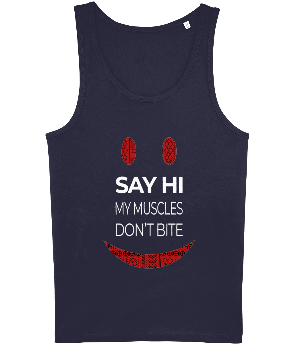 Gym Quotes Organic Tank Top - SAY HI