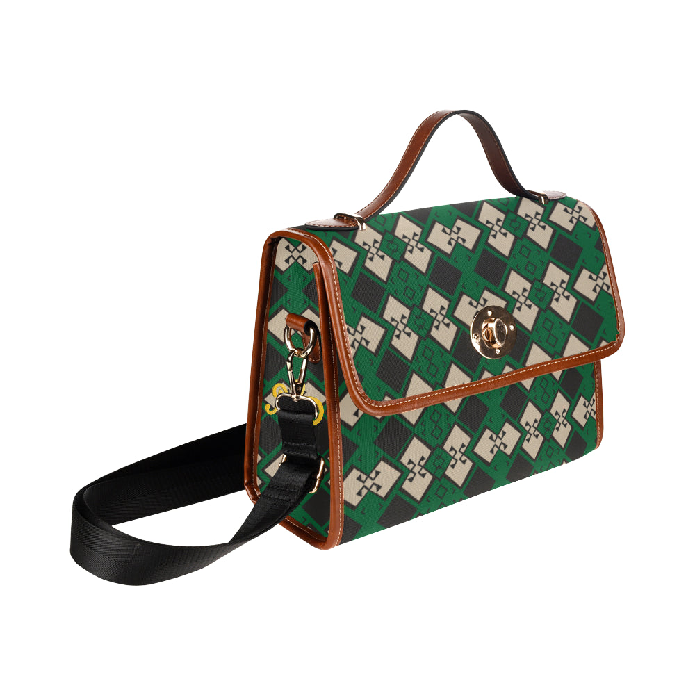 Aztek Print Satchel