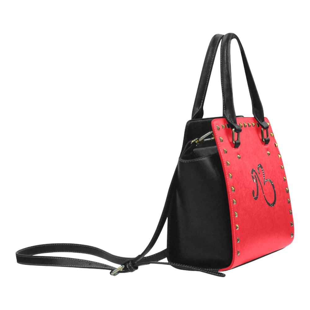 AfriBix Linear Print Handbag